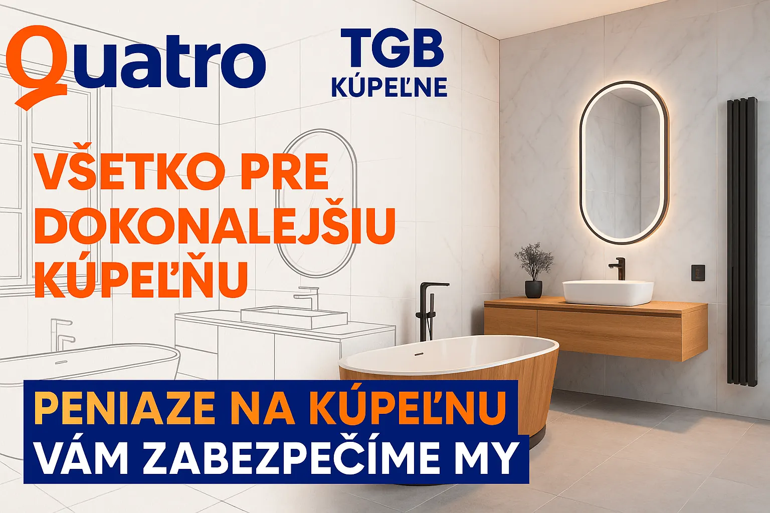 Quatro and TGB bathrooms financing banner