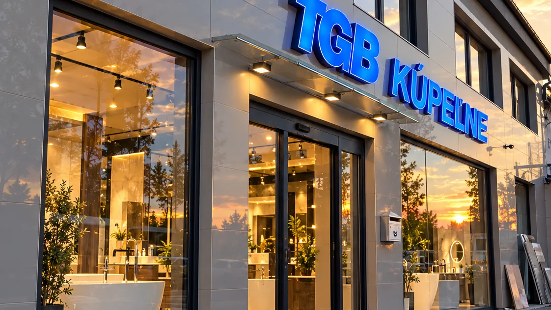 Vstup do kúpeľňového štúdia TGB v Senci