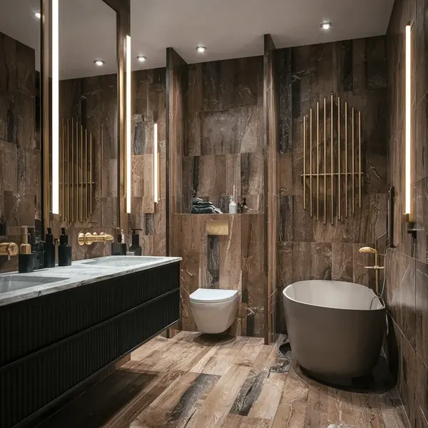 3D bathroom design — example 8